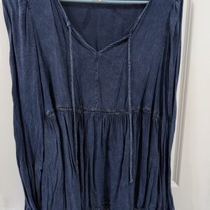 Altar'd State Deep Blue Tunic Top
